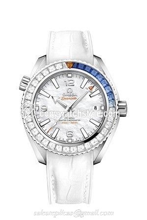 Omega Seamaster Planet Ocean 600M Co-Axial 39.5 Master Chronometer White Gold / Diamond / MOP 215.58.40.20.05.001 Omega Seamaster Planet Ocean 600M Co-Axial 39.5 Master Chronometer White Gold / Diamond / MOP 215.58.40.20.05.001