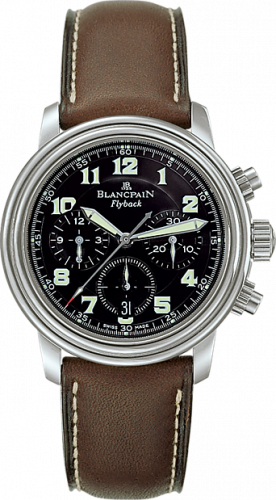 Blancpain Leman Chronograph Flyback Stainless Steel / Black / Strap 2185F-1130-63 Blancpain Leman Chronograph Flyback Stainless Steel / Black / Strap 2185F-1130-63