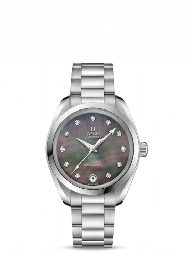 Omega Seamaster Aqua Terra 150M Master Chronometer 34 Stainless Steel / Brown MOP / Bracelet 220.10.34.20.57.001 Omega Seamaster Aqua Terra 150M Master Chronometer 34 Stainless Steel / Brown MOP / Bracelet 220.10.34.20.57.001