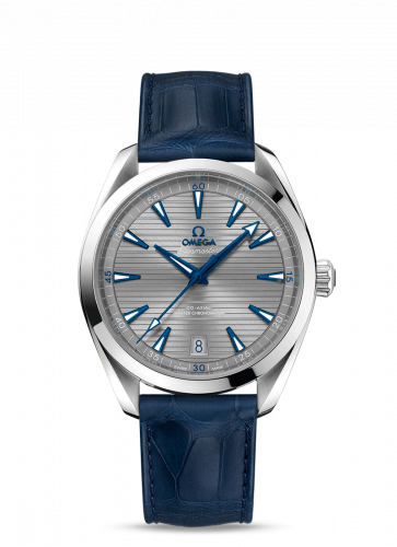 Omega Seamaster Aqua Terra 150M Master Chronometer 41 Stainless Steel / Grey / Alligator 220.13.41.21.06.001 Omega Seamaster Aqua Terra 150M Master Chronometer 41 Stainless Steel / Grey / Alligator 220.13.41.21.06.001