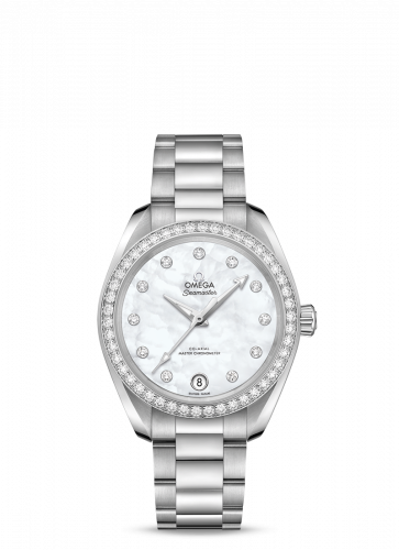 Omega Seamaster Aqua Terra 150M Master Chronometer 34 Stainless Steel / Diamond / MOP / Bracelet 220.15.34.20.55.001 Omega Seamaster Aqua Terra 150M Master Chronometer 34 Stainless Steel / Diamond / MOP / Bracelet 220.15.34.20.55.001