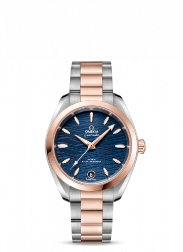Omega Seamaster Aqua Terra 150M Master Chronometer 34 Stainless Steel / Sedna Gold / Blue-Waves / Bracelet 220.20.34.20.03.001