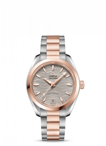 Omega Seamaster Aqua Terra 150M Master Chronometer 34 Stainless Steel / Sedna Gold / Grey-Waves / Bracelet 220.20.34.20.06.001