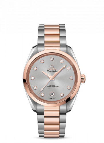 Omega Seamaster Aqua Terra 150M Master Chronometer 38 Stainless Steel / Sedna Gold / Grey / Bracelet 220.20.38.20.56.002 Omega Seamaster Aqua Terra 150M Master Chronometer 38 Stainless Steel / Sedna Gold / Grey / Bracelet 220.20.38.20.56.002