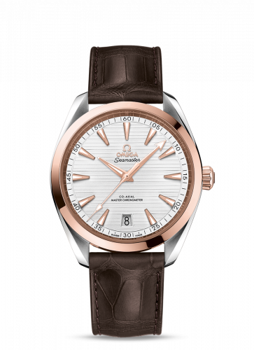 Omega Seamaster Aqua Terra 150M Master Chronometer 41 Stainless Steel / Sedna Gold / Silver / Alligator 220.23.41.21.02.001