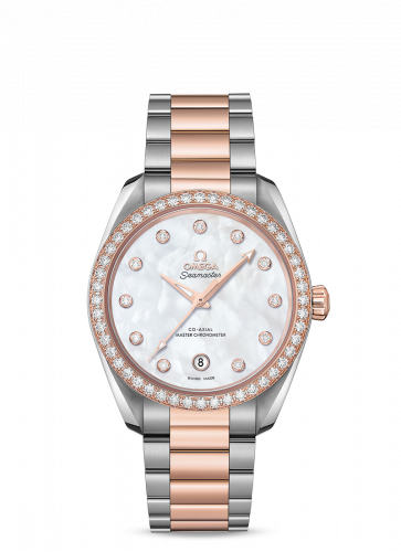 Omega Seamaster Aqua Terra 150M Master Chronometer 38 Stainless Steel / Sedna Gold / Diamond / MOP / Bracelet 220.25.38.20.55.001 Omega Seamaster Aqua Terra 150M Master Chronometer 38 Stainless Steel / Sedna Gold / Diamond / MOP / Bracelet 220.25.38.20.55.001