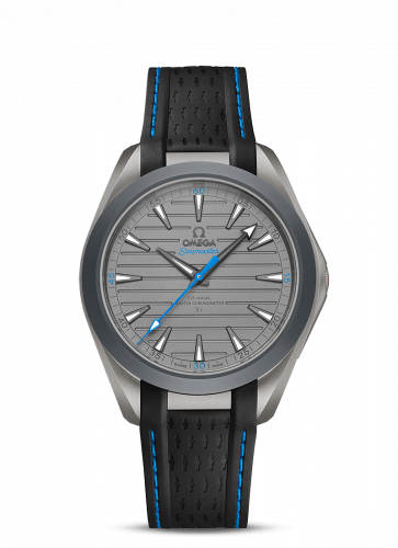 Omega Seamaster Aqua Terra 150M Master Chronometer 41 Ultra Light Titanium / Grey - Blue / Rubber 220.92.41.21.06.002 Omega Seamaster Aqua Terra 150M Master Chronometer 41 Ultra Light Titanium / Grey - Blue / Rubber 220.92.41.21.06.002