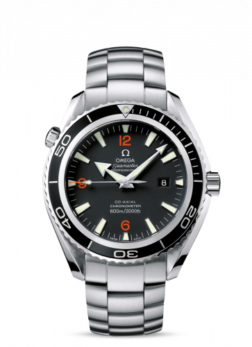 Omega Seamaster Planet Ocean 600M Co-Axial 45.5 Stainless Steel / Orange Numerals / Bracelet 2200.51.00