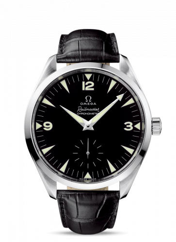 Omega Seamaster Aqua Terra 150M Hand Wound 49.2 Railmaster White Gold / Brown Alligator 221.53.49.10.01.002