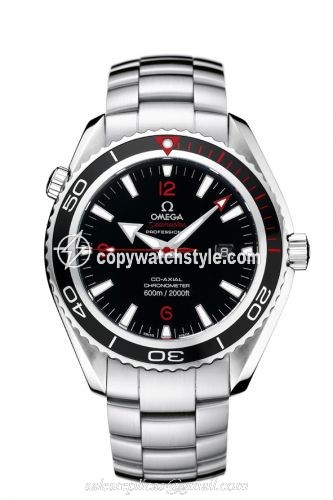 Omega Seamaster Planet Ocean 600M Co-Axial 45.5 Stainless Steel / Black / Bracelet / Product Red 222.30.46.20.01.002
