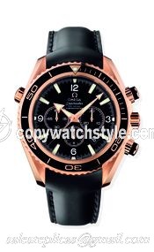 Omega Seamaster Planet Ocean 600M Co-Axial 45.5 Chronograph Red Gold / Black / Rubber 222.62.46.50.01.001