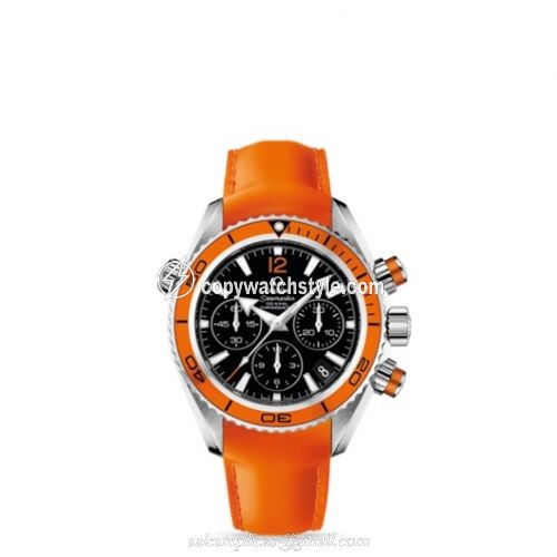 Omega Seamaster Planet Ocean 600M Co-Axial 37.5 Chronograph Stainless Steel / Orange / Rubber 222.32.38.50.01.003 Omega Seamaster Planet Ocean 600M Co-Axial 37.5 Chronograph Stainless Steel / Orange / Rubber 222.32.38.50.01.003
