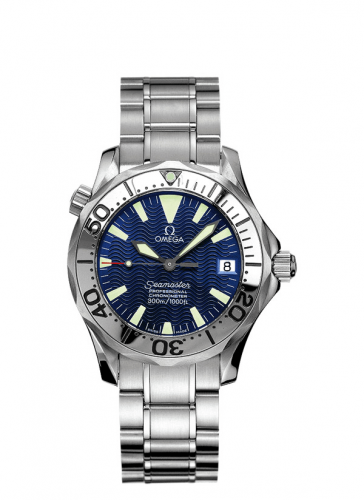 Omega Seamaster Diver 300M Automatic 36.25 Stainless Steel / Electric Blue / Bracelet 2253.80.00 Omega Seamaster Diver 300M Automatic 36.25 Stainless Steel / Electric Blue / Bracelet 2253.80.00
