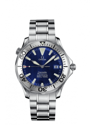 Omega Seamaster Diver 300M Automatic 41 Stainless Steel / Electric Blue / Bracelet / Royal Navy 2257.80.00 Omega Seamaster Diver 300M Automatic 41 Stainless Steel / Electric Blue / Bracelet / Royal Navy 2257.80.00