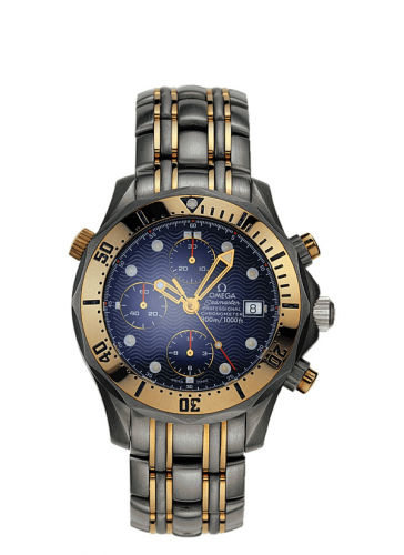 Omega Seamaster Diver 300M Automatic 41.5 Chronograph Titanium / Tantalum / Red Gold / Blue / Bracelet 2296.80.00 Omega Seamaster Diver 300M Automatic 41.5 Chronograph Titanium / Tantalum / Red Gold / Blue / Bracelet 2296.80.00