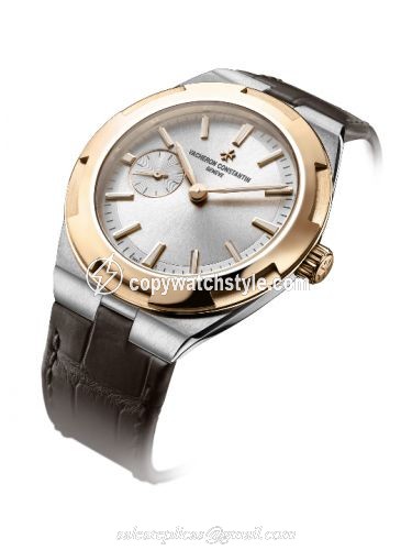 Vacheron Constantin Overseas Small Stainless Steel / Pink Gold / Silver 2300V/100M-B400 Vacheron Constantin Overseas Small Stainless Steel / Pink Gold / Silver 2300V/100M-B400