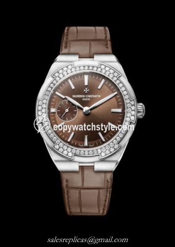 Vacheron Constantin Overseas Small Stainless Steel / Brown 2305V-100A-B171 Vacheron Constantin Overseas Small Stainless Steel / Brown 2305V-100A-B171