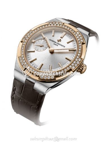 Vacheron Constantin Overseas Small Stainless Steel / Pink Gold / Diamond / Silver 2305V/000M-B400 Vacheron Constantin Overseas Small Stainless Steel / Pink Gold / Diamond / Silver 2305V/000M-B400