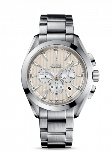 Omega Seamaster Aqua Terra 150M Co-Axial 44 Chronograph Stainless Steel / Ivory / Bracelet 231.10.44.50.09.001
