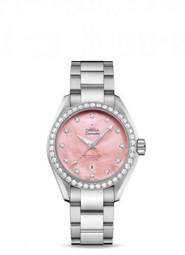Omega Seamaster Aqua Terra 150M Master Co-Axial 34 Stainless Steel / Diamond / Pink MOP / Bracelet 231.15.34.20.57.003