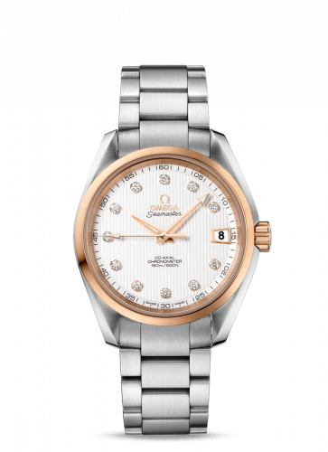 Omega Seamaster Aqua Terra 150M Co-Axial 38.5 Stainless Steel / Red Gold / Silver / Bracelet 231.20.39.21.52.003