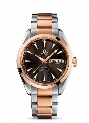 Omega Seamaster Aqua Terra 150M Co-Axial 43 Annual Calendar Stainless Steel / Red Gold / Grey / Bracelet 231.20.43.22.06.001 Omega Seamaster Aqua Terra 150M Co-Axial 43 Annual Calendar Stainless Steel / Red Gold / Grey / Bracelet 231.20.43.22.06.001
