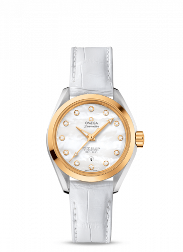 Omega Seamaster Aqua Terra 150M Master Co-Axial 34 Stainless Steel / Yellow Gold / MOP 231.23.34.20.55.002 Omega Seamaster Aqua Terra 150M Master Co-Axial 34 Stainless Steel / Yellow Gold / MOP 231.23.34.20.55.002