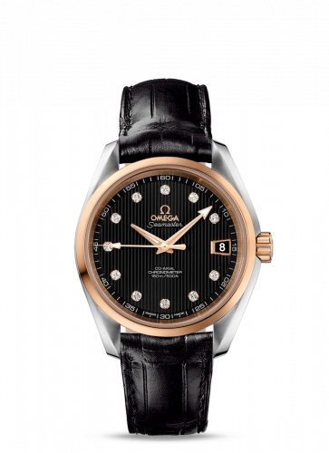 Omega Seamaster Aqua Terra 150M Co-Axial 38.5 Stainless Steel / Red Gold / Black 231.23.39.21.51.001 Omega Seamaster Aqua Terra 150M Co-Axial 38.5 Stainless Steel / Red Gold / Black 231.23.39.21.51.001
