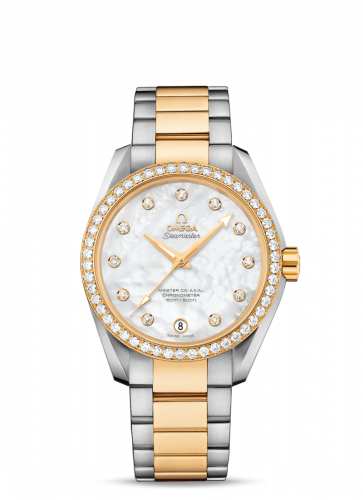 Omega Seamaster Aqua Terra 150M Master Co-Axial 38.5 Stainless Steel / Yellow Gold / Diamond / MOP / Bracelet 231.25.39.21.55.002 Omega Seamaster Aqua Terra 150M Master Co-Axial 38.5 Stainless Steel / Yellow Gold / Diamond / MOP / Bracelet 231.25.39.21.55.002