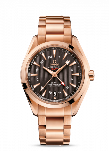 Omega Seamaster Aqua Terra 150M Co-Axial 43 GMT Red Gold / Grey / Bracelet 231.50.43.22.06.002 Omega Seamaster Aqua Terra 150M Co-Axial 43 GMT Red Gold / Grey / Bracelet 231.50.43.22.06.002