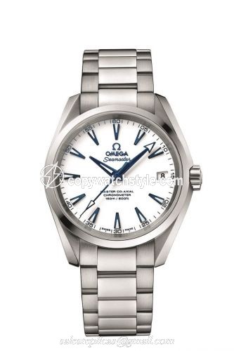 Omega Seamaster Aqua Terra 150M Master Co-Axial 38.5 Titanium / White / Bracelet / GoodPlanet 231.90.39.21.04.001