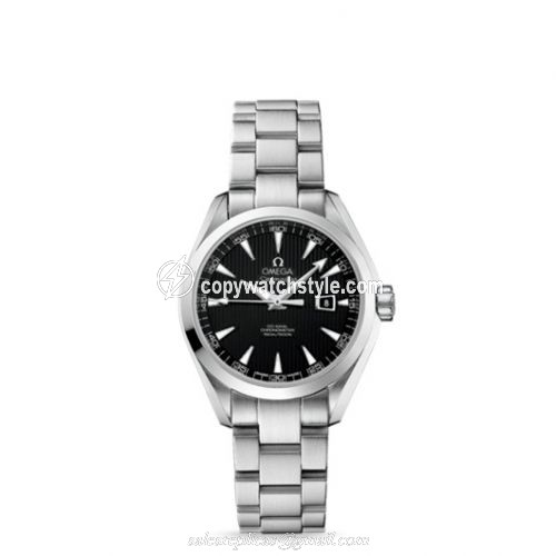 Omega Seamaster Aqua Terra 150M Co-Axial 34 Stainless Steel / Black / Bracelet 231.10.34.20.01.001 Omega Seamaster Aqua Terra 150M Co-Axial 34 Stainless Steel / Black / Bracelet 231.10.34.20.01.001