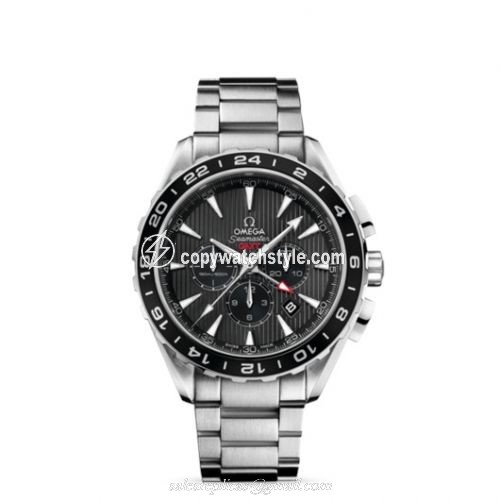 Omega Seamaster Aqua Terra 150M Co-Axial 44 GMT Chronograph Stainless Steel / Grey / Bracelet 231.10.44.52.06.001