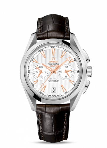 Omega Seamaster Aqua Terra 150M Co-Axial 43 GMT Chronograph Stainless Steel / Silver 231.13.43.52.02.001 Omega Seamaster Aqua Terra 150M Co-Axial 43 GMT Chronograph Stainless Steel / Silver 231.13.43.52.02.001