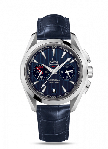 Omega Seamaster Aqua Terra 150M Co-Axial 43 GMT Chronograph Stainless Steel / Blue 231.13.43.52.03.001