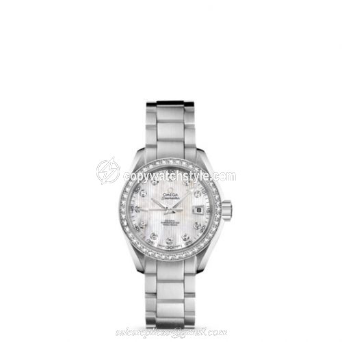 Omega Seamaster Aqua Terra 150M Co-Axial 30 Stainless Steel / Diamond / MOP / Bracelet 231.15.30.20.55.001 Omega Seamaster Aqua Terra 150M Co-Axial 30 Stainless Steel / Diamond / MOP / Bracelet 231.15.30.20.55.001