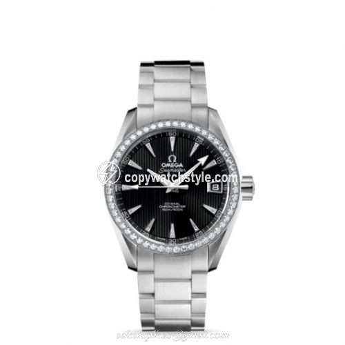 Omega Seamaster Aqua Terra 150M Co-Axial 38.5 Stainless Steel / Diamond / Black / Bracelet 231.15.39.21.51.001 Omega Seamaster Aqua Terra 150M Co-Axial 38.5 Stainless Steel / Diamond / Black / Bracelet 231.15.39.21.51.001