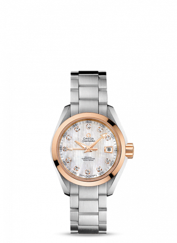 Omega Seamaster Aqua Terra 150M Co-Axial 30 Stainless Steel / Red Gold / MOP / Bracelet 231.20.30.20.55.003 Omega Seamaster Aqua Terra 150M Co-Axial 30 Stainless Steel / Red Gold / MOP / Bracelet 231.20.30.20.55.003