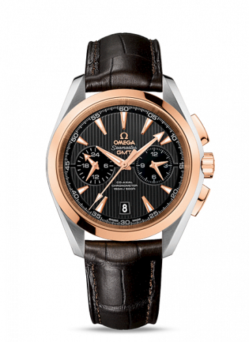 Omega Seamaster Aqua Terra 150M Co-Axial 43 GMT Chronograph Stainless Steel / Red Gold / Grey 231.23.43.52.06.001 Omega Seamaster Aqua Terra 150M Co-Axial 43 GMT Chronograph Stainless Steel / Red Gold / Grey 231.23.43.52.06.001