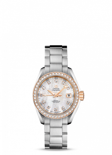 Omega Seamaster Aqua Terra 150M Co-Axial 30 Stainless Steel / Red Gold / Diamond / MOP / Bracelet 231.25.30.20.55.003 Omega Seamaster Aqua Terra 150M Co-Axial 30 Stainless Steel / Red Gold / Diamond / MOP / Bracelet 231.25.30.20.55.003