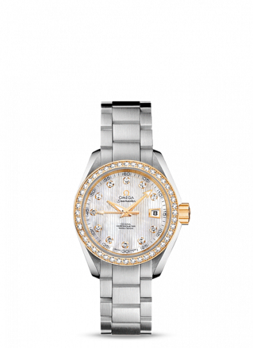 Omega Seamaster Aqua Terra 150M Co-Axial 30 Stainless Steel / Yellow Gold / Diamond / MOP / Bracelet 231.25.30.20.55.004 Omega Seamaster Aqua Terra 150M Co-Axial 30 Stainless Steel / Yellow Gold / Diamond / MOP / Bracelet 231.25.30.20.55.004