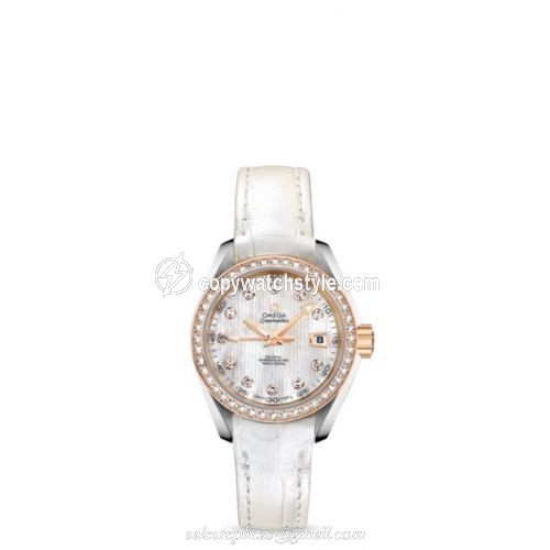 Omega Seamaster Aqua Terra 150M Co-Axial 30 Stainless Steel / Yellow Gold / Diamond / MOP 231.28.30.20.55.002