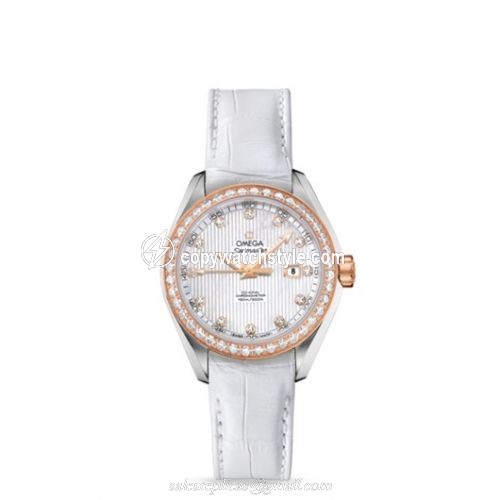 Omega Seamaster Aqua Terra 150M Co-Axial 34 Stainless Steel / Red Gold / Diamond / MOP 231.28.34.20.55.002