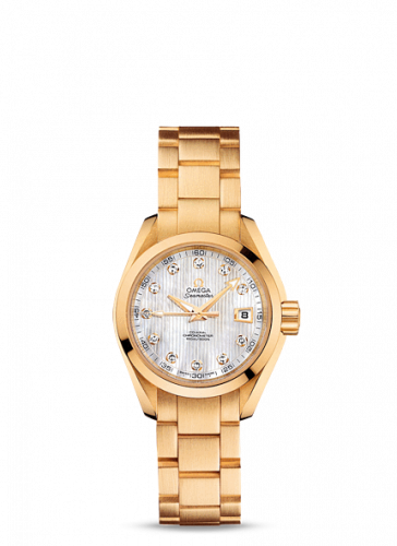 Omega Seamaster Aqua Terra 150M Co-Axial 30 Yellow Gold / MOP / Bracelet 231.50.30.20.55.002 Omega Seamaster Aqua Terra 150M Co-Axial 30 Yellow Gold / MOP / Bracelet 231.50.30.20.55.002