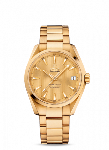 Omega Seamaster Aqua Terra 150m Master Co-Axial 38.5 Yellow Gold / Champagne / Bracelet 231.50.39.21.08.001 Omega Seamaster Aqua Terra 150m Master Co-Axial 38.5 Yellow Gold / Champagne / Bracelet 231.50.39.21.08.001