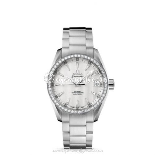 Omega Seamaster Aqua Terra 150M Co-Axial 38.5 White Gold / Diamond / Silver / Bracelet 231.55.39.21.52.001 Omega Seamaster Aqua Terra 150M Co-Axial 38.5 White Gold / Diamond / Silver / Bracelet 231.55.39.21.52.001