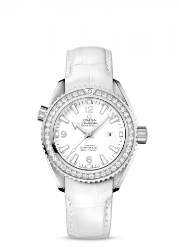 Omega Seamaster Planet Ocean 600M Co-Axial 37.5 Stainless Steel / Diamond / White / Alligator 232.18.38.20.04.001 Omega Seamaster Planet Ocean 600M Co-Axial 37.5 Stainless Steel / Diamond / White / Alligator 232.18.38.20.04.001