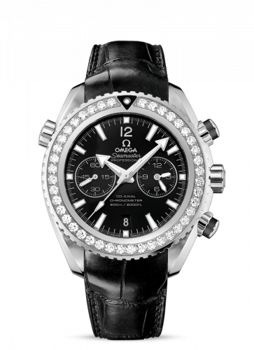 Omega Seamaster Planet Ocean 600M Co-Axial 45.5 Chronograph Stainless Steel / Diamond / Black / Alligator 232.18.46.51.01.001 Omega Seamaster Planet Ocean 600M Co-Axial 45.5 Chronograph Stainless Steel / Diamond / Black / Alligator 232.18.46.51.01.001