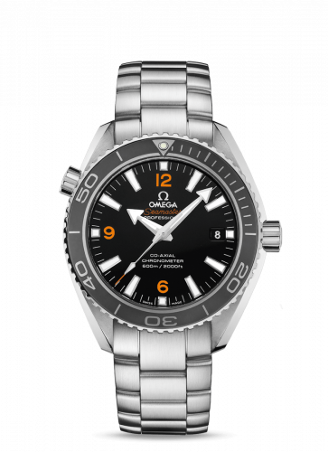Omega Seamaster Planet Ocean 600M Co-Axial 42 Stainless Steel / Orange Numerals / Bracelet / Panama 232.30.42.21.01.005 Omega Seamaster Planet Ocean 600M Co-Axial 42 Stainless Steel / Orange Numerals / Bracelet / Panama 232.30.42.21.01.005