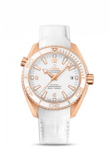 Omega Seamaster Planet Ocean 600M Co-Axial 42 Red Gold / White / Alligator 232.63.42.21.04.001 Omega Seamaster Planet Ocean 600M Co-Axial 42 Red Gold / White / Alligator 232.63.42.21.04.001
